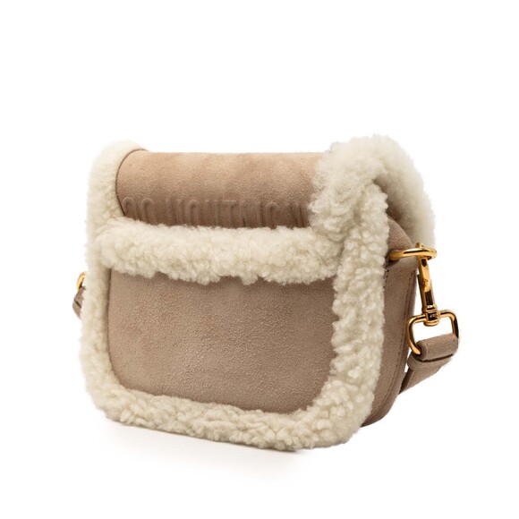 Pre-Loved Dior Small Suede Shearling Bobby Crossbody - Picture 9 of 9
